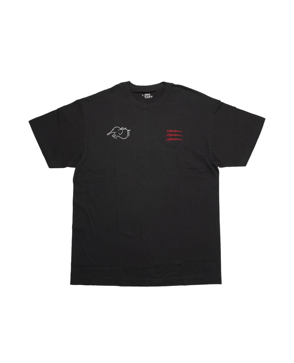 安齋肇 × SANZOU COLLABORATION TEE -BLACK x Red- – sanzou tokyo