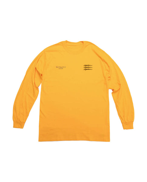 Fantastic Acid×SANZOU LONG SLEEVE - YELLOW×Black-