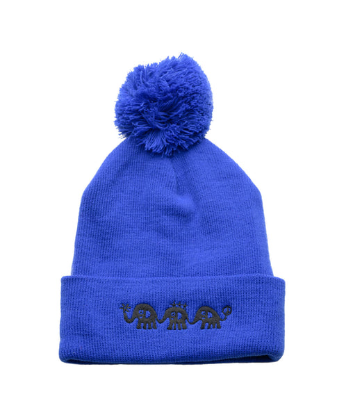 安齋肇×SANZOU POM POM BEANIE -BLUE×Black-