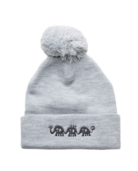 安齋肇×SANZOU POM POM BEANIE -GRAY×Black-