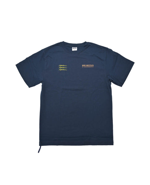WHR×SANZOU Conch Short Sleeves -NAVY×Yellow-