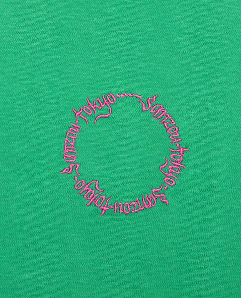 【SALE 30%】SANZOU TOKYO CIRCLE Short Sleeves -GREEN×Pink-