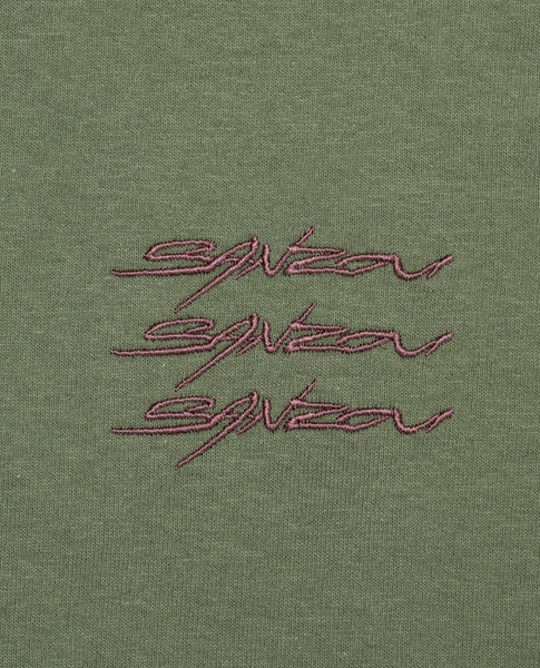 【SALE 30%】SANZOU 3LINES LONG SLEEVE - KHAKI×Brown -