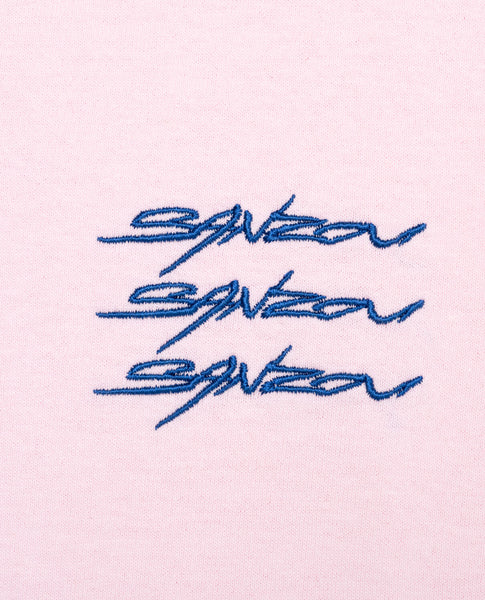 【SALE 30%】SANZOU 3LINES LONG SLEEVE - PINK×Blue -